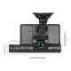 4 In Touch Screen Car Video Recorder Dash Cam Blcak Box IPS 1080P HD Car Mirror Recorder DVR 3 Lens Dash Camera Cars Camcorder