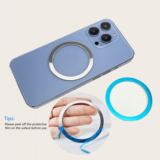 1pc Magnetic Adapter Ring, Universal Magnet Sticker Compatible With Magsafe Accessories & Wireless Charging For IPhone 14