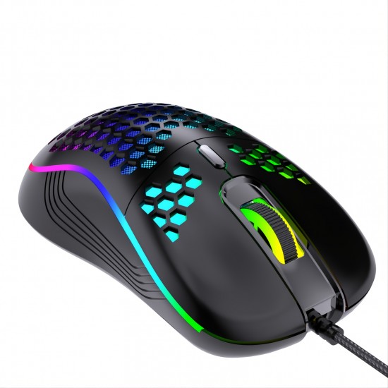 Wired Gaming Mouse, RGB Backlight Mechanical Gaming Mouse Ergonomic Lightweight USB Computer Mouse For Windows PC & Laptop Gamers