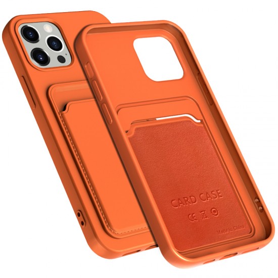 Silicone Phone Case  With Card Holder For,iPhone14