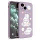 Soft Cartoon Rabbit Silicon Matte Phone Case For Iphone 11/PLUS