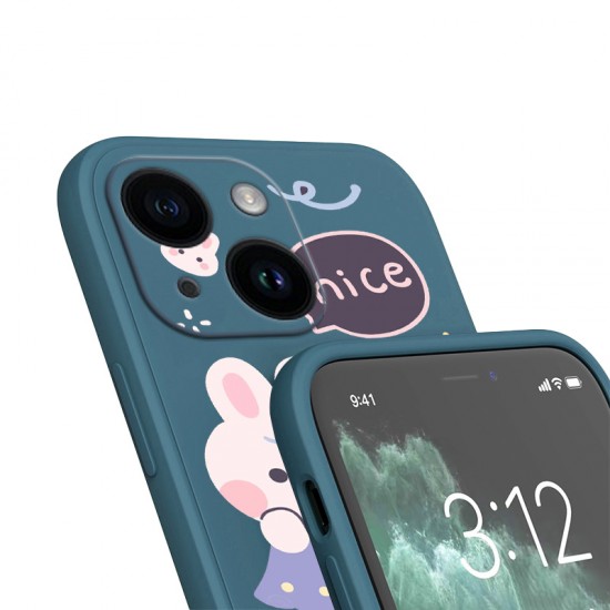 Soft Cartoon Rabbit Silicon Matte Phone Case For Iphone 11/PLUS