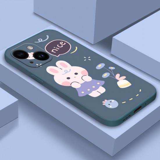 Soft Cartoon Rabbit Silicon Matte Phone Case For Iphone 11/PLUS