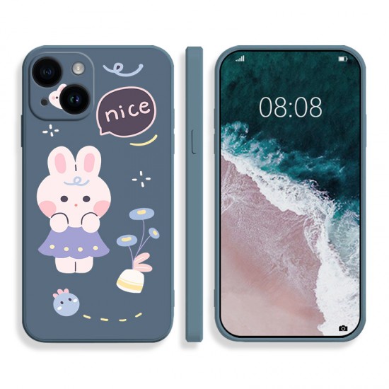 Soft Cartoon Rabbit Silicon Matte Phone Case For Iphone 11/PLUS