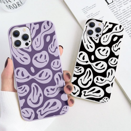 Cute Funny Trippy Happy  Face Phone Case For,iPhone14