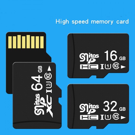 Memory Card 64G With SD Adapter Mini Micro SD Card Class 10 TF Flash Card MicroSDXC Memory Card Memory For Mobie Phone Driving Recorder MP3 MP4 Earphone Speaker I3 App Performance V30 4K Video Recording C10 U3 Micro SD For Phone, Security Camer