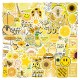 100pcs Yellow Stickers For Water Bottles, Skateboard, Fridge, Car Sticker, Cute Laptop Stickers