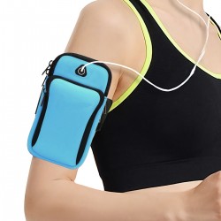 Blue Cell Phone Armband For Running, Fitness And Gym Workouts Outdoor