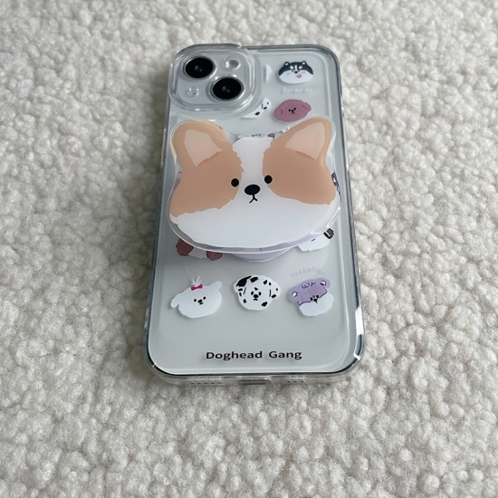 Cute Cartoon Puppy Phone Case With Grip For ,iPhone14