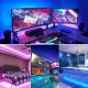 Led Strip Lights, Smart Led Light Strips 5050 RGB Color Changing Rope Lights,IR Remote/ Control Led Lights For Bedroom,Home Decoration,Party,Festival.