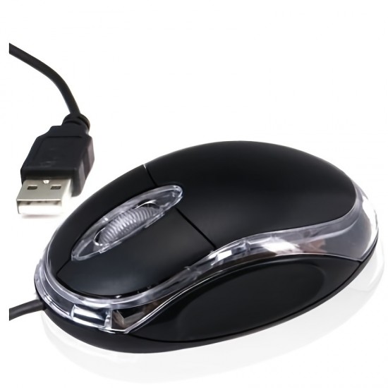 Wired USB Optical Mouse PC Laptop Scroll Wheel Mouse With LED Light