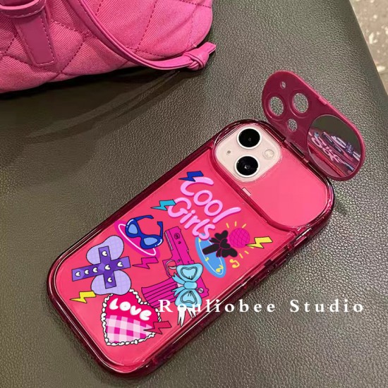 Pink Cool Girl Shock Absorbent Protective Case For IPhone 14