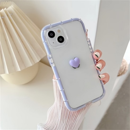 Creative Heart Dark Night Luminous Phone Case For,iPhone14