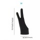 1pc Glove For Drawing Tablet, IPad (Smudge Guard, Two-Finger, Reduces Friction, Elastic Lycra, Good For Right And Left Hand)