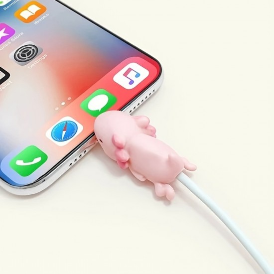 1pc Cable Protector Cute Charger Protector Animals For IPhone IPad Android