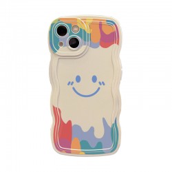 New Rainbow Smiley Matte Silicone Phone Case For Multiple Models IPhone