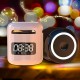 New Wireless Speaker Alarm Clock Small Audio Portable Mini Overweight Subwoofer High-quality Small Household Large-volume Payment Voice Broadcast Multifunctional