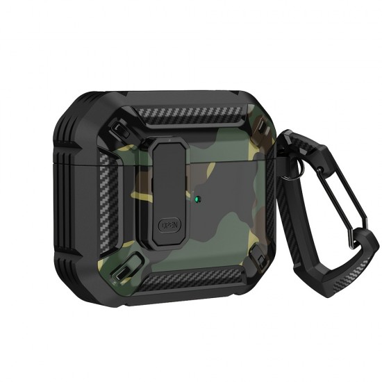 Camo Army Green Design Earphone Protective Case For Apple Airpods 3