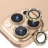 Lens Protector For,iPhone14, [Flash Diamond] - Gold