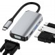 Type-c Docking Station Expands Usb Splitter To Hdmi Vga Hub Hub Multi-Functional Conversion