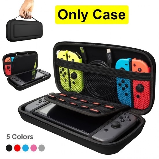 Carrying Case For NS Switch  Travel Case Work With NS Switch Dock Case Portable  Carry Case With Handle For  Switch Bag For Game Storage Accessories