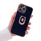 Black Shock Absorbent Protective Case With Bear Stand For IPhone 14