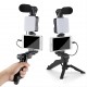 Stabilizers LED Fill Light Desktop Stand, Can Be Handheld Self-timer, 180° Rotational Lightweight Portable Tripod With Phone Holder And Remote Shutter Batteries Not Included, Need To Buy Two AA Batteries