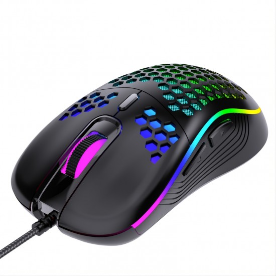 Wired Gaming Mouse, RGB Backlight Mechanical Gaming Mouse Ergonomic Lightweight USB Computer Mouse For Windows PC & Laptop Gamers