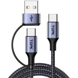 USB C To USB C Cable 60W 6.6FT Type C Charger Fast Charging ,iPad Pro Charger Cable Durable Nylon Braided Type C To Type C Cable For ,iPad Pro/AIR/Mini 6