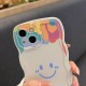 New Rainbow Smiley Matte Silicone Phone Case For Multiple Models IPhone