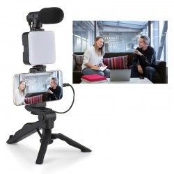 Stabilizers LED Fill Light Desktop Stand, Can Be Handheld Self-timer, 180° Rotational Lightweight Portable Tripod With Phone Holder And Remote Shutter Batteries Not Included, Need To Buy Two AA Batteries