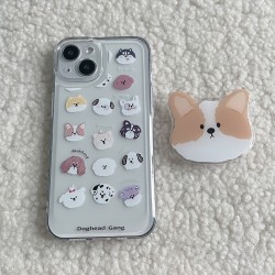 Cute Cartoon Puppy Phone Case With Grip For ,iPhone14