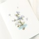 Artificial Flower Sky Blue Hydrangea Tablet Stickers, Hand Account Stickers ,Trolley Stickers ,Mobile Stickers