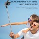 Selfie Stick With Wireless BT Remote,Portable  Gopro Selfie Stick Tripod With Light, Compatible With ,iPhone Android Smartphones