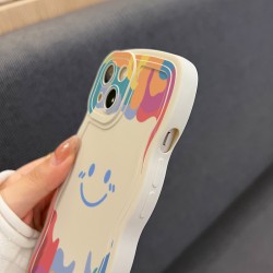 New Rainbow Smiley Matte Silicone Phone Case For Multiple Models IPhone