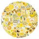 100pcs Yellow Stickers For Water Bottles, Skateboard, Fridge, Car Sticker, Cute Laptop Stickers