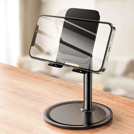 1 Pc Desktop Phone Holder Stand For Mobile Smartphone Support Tablet Desk Stand Cell Phone Universal Mount Plastic Base Metal Base For IPhone 12 Pro Max Mini