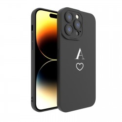 Heart Letter A Graphic Name Soft Silicone Anti-Drop Phone Case For IPhone 14