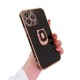 Black Shock Absorbent Protective Case With Bear Stand For IPhone 14