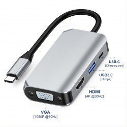 Type-c Docking Station Expands Usb Splitter To Hdmi Vga Hub Hub Multi-Functional Conversion