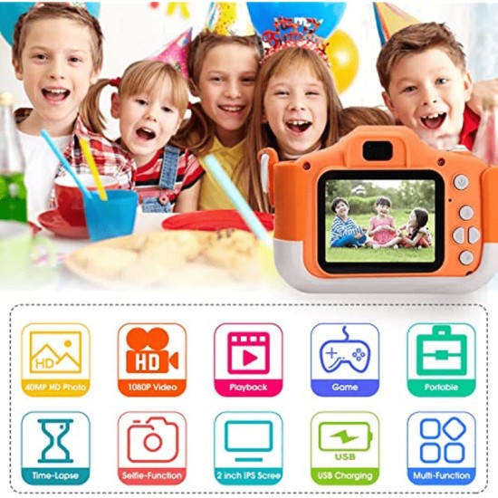 Kids Camera Hd Dual Lens Digital Children's Camera Small Selfie Camera Toys Christmas Birthday Gifts