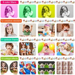 Kids Camera Hd Dual Lens Digital Children's Camera Small Selfie Camera Toys Christmas Birthday Gifts