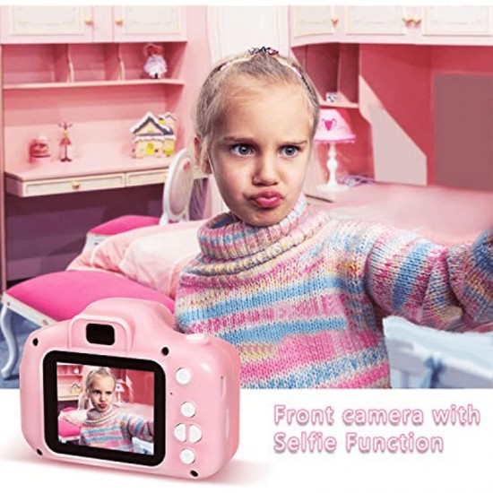 Kids Camera For Girls, Digital Camera For Kids Toys Children Selfie Photo Video Camera With 32GB SD Card, Gifts For Girls And Boys Age 3 4 5 6 7 8 9Years Old