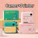 Kids Camera 2 Rolls Paper 1080p Hd Instant Digital Print With Thermal Photo For Children Gift