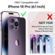 [3 In 1] For IPhone14/Pro Case, With 1pc Screen Protector, 1pc Camera Lens Protector, And 1pc Transparent Phone Case, [Anti-Scratch] [Drop Protection]