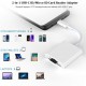 USB C To SD Card Reader Adapter, Dual Slot Type C To Micro SD TF Card Reader Adapter, 2 In 1 USB C To USB Camera Memory Card Reader Adapter For MacBook Pro/Air, New IPad Pro And More UBC C Devices